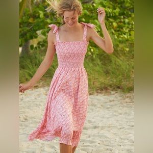 Peixoto Peach Floral Eddie Dress Size S NWT